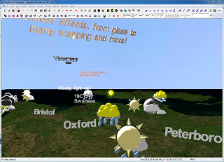 ViewPoint 3D live data weather fly-through