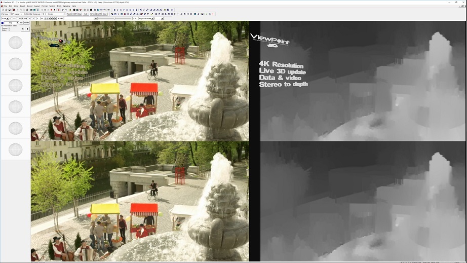 Viva3D automatic conversion of 2D to full 3D